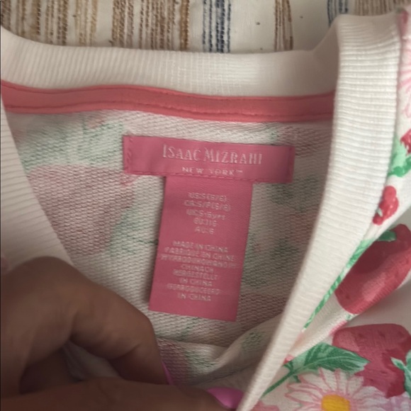 Isaac Mizrahi Pink and Green Floral Ruffle Set - Picture 4 of 6